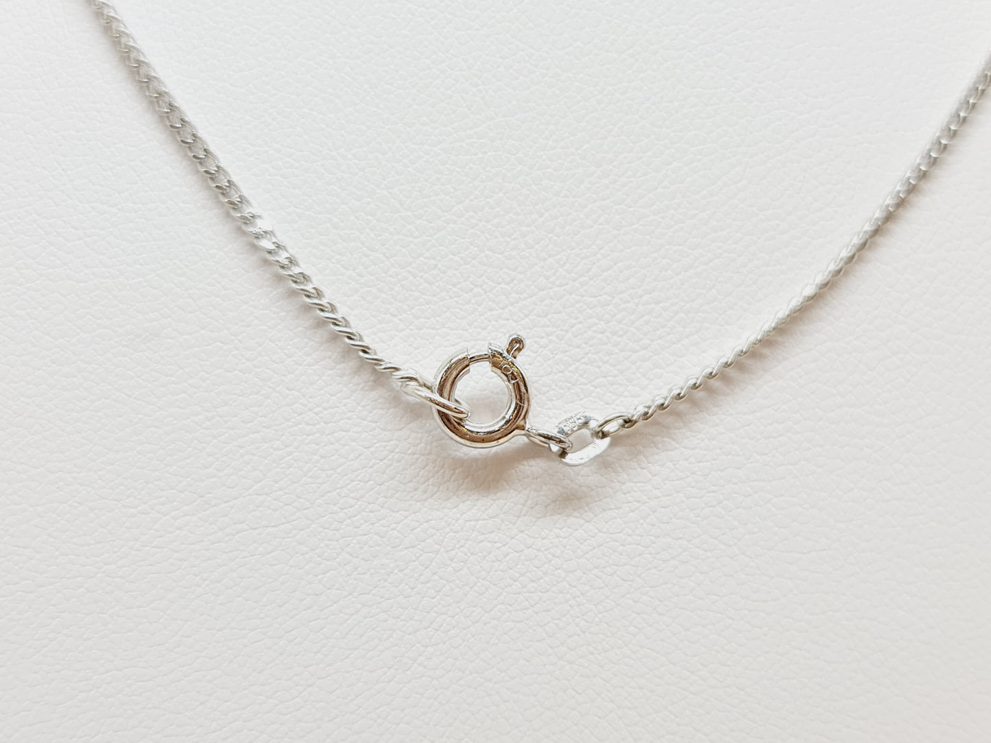 Kette Collier Solitär Brillant 585 14 KT Weißgold